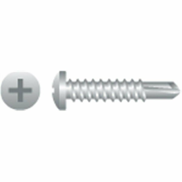 Strong-Point 10-16 x 0.5 in. Phillips Pan Head Screws Zinc Plated, 10PK P104